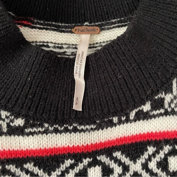 Free People SMALL By The Fire Fair Isle Sweater Dress Wool blend - Picture 4 of 8